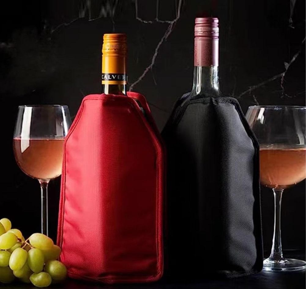 Wine Bottle Gel Cooler Sleeve Freezer Chiller - Image 2