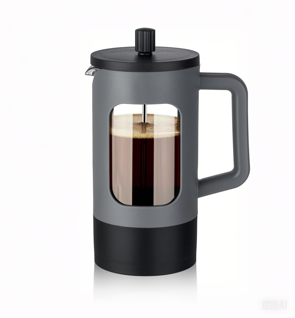 Plastic Housing French press with borosilicate glass